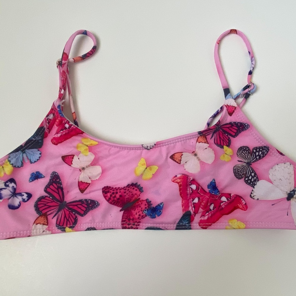 Butterfly bandeau bikini top.